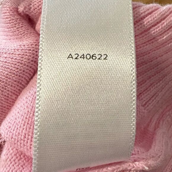 Izaac Mizrahi Pink Floral Beaded Sequin Cardigan Sweater - Picture 7 of 7